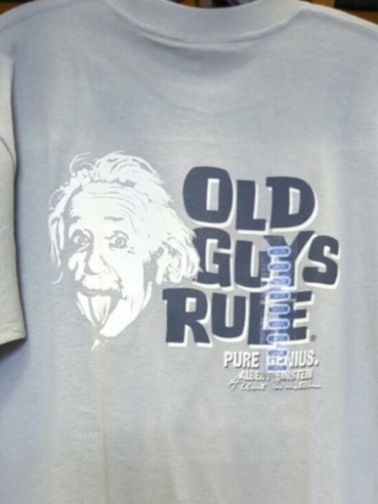 Old Guys Rule Other - Vintage Old Guys Rule Einstein Shirt Sleeve Tee Shirt